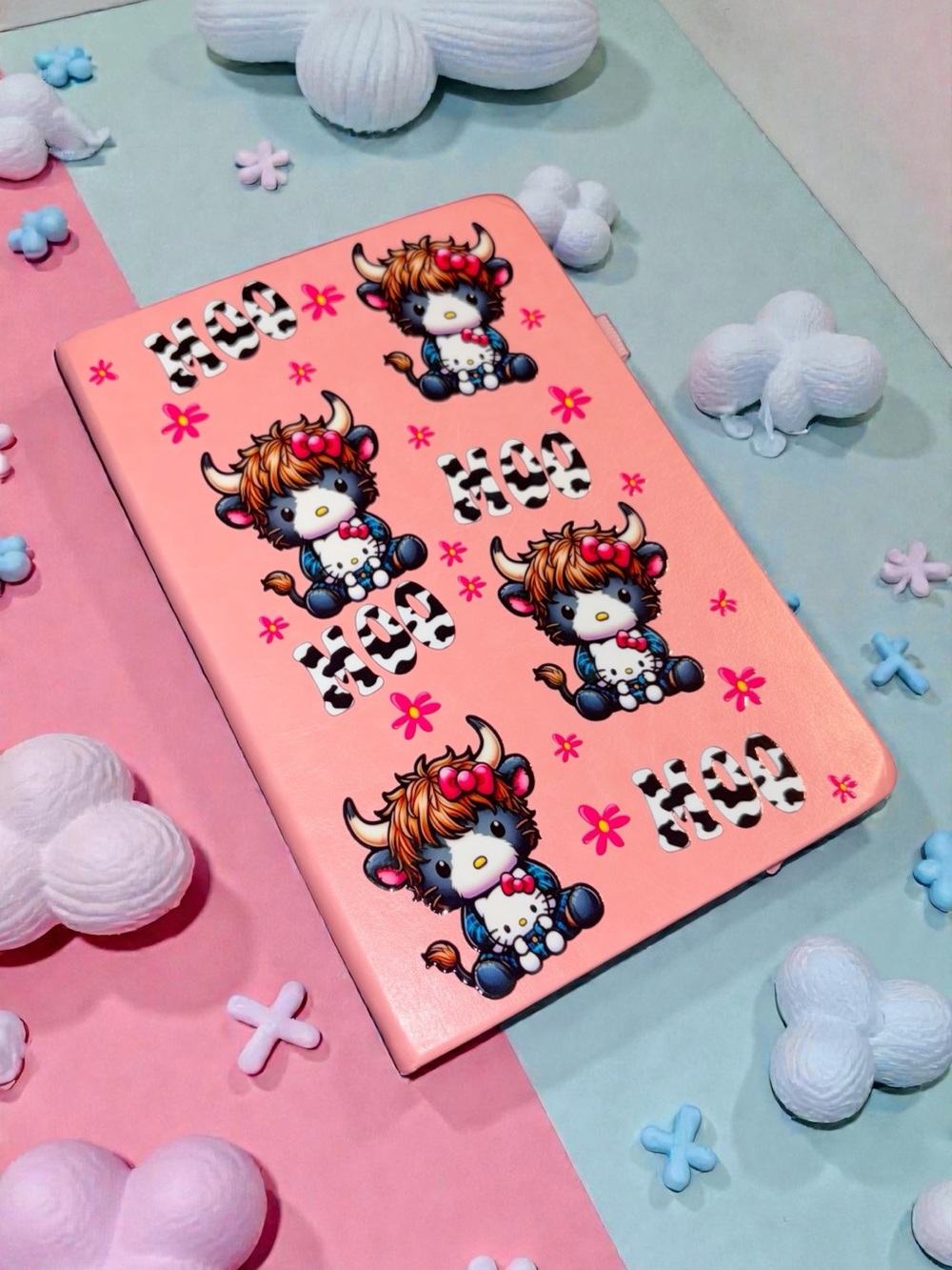 Pink Hello Kitty Cow Notebook